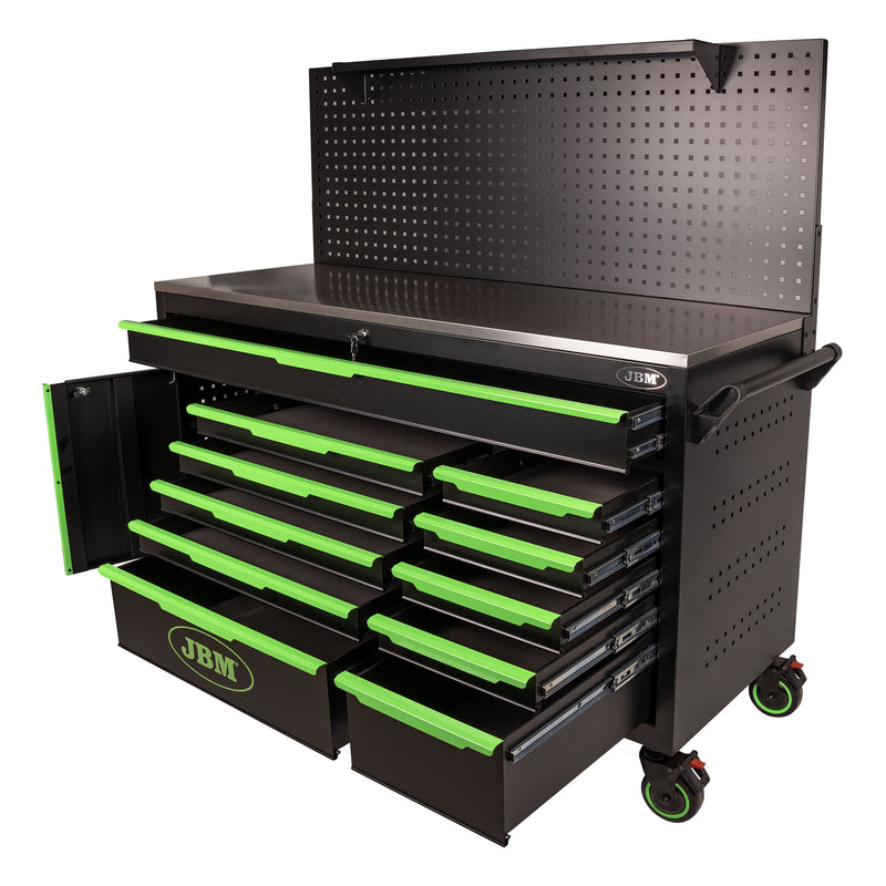 CARRO DE HERRAMIENTAS 11 CAJONES CON PANEL PERFORADO - 54510