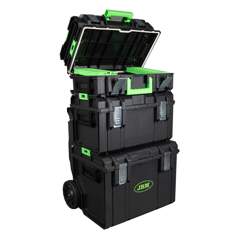 CARRO MODULAR CON 4 CAJAS APILABLES - 54518