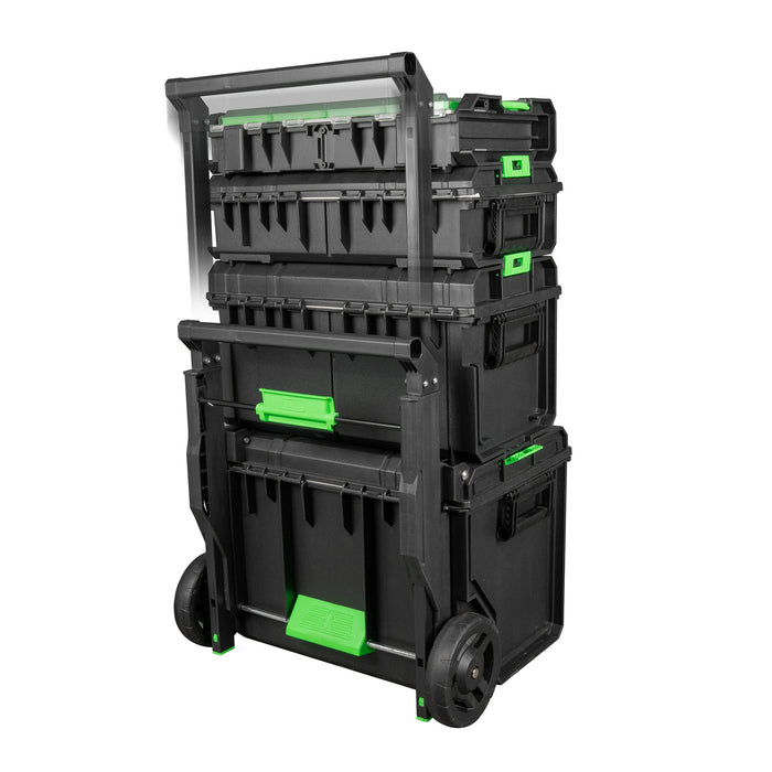CARRO MODULAR CON 4 CAJAS APILABLES - 54518