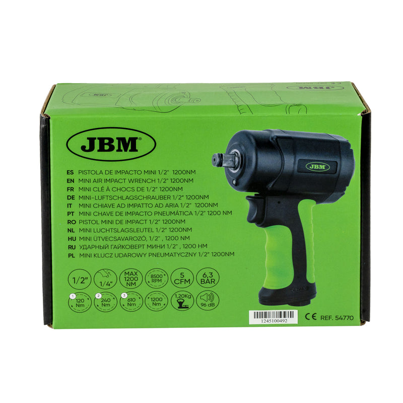 PISTOLA DE IMPACTO MINI 1/2" 1200NM -54770