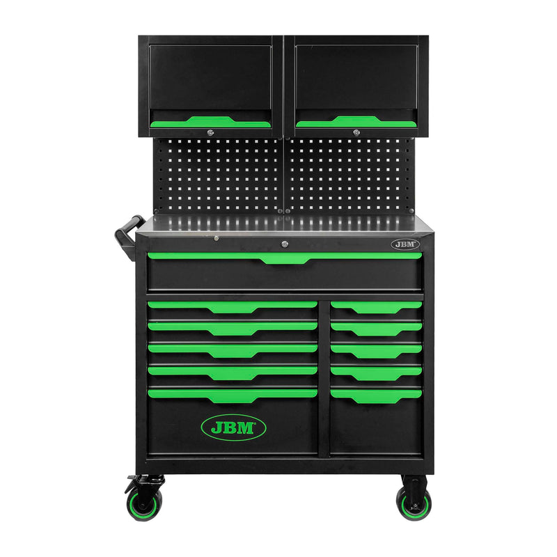 CARRO DE HERRAMIENTAS 11 CAJONES CON PANELES Y ARMARIOS - ARMADO - 55118