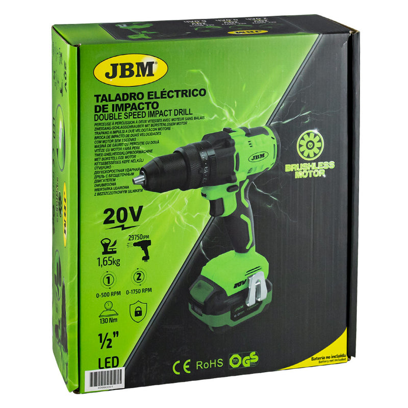 TALADRO PERCUTOR 2 VELOCIDADES A BATERÍA -60006