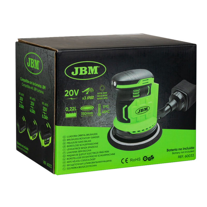LIJADORA ORBITAL A BATERÍA -SOLO CUERPO - 60033