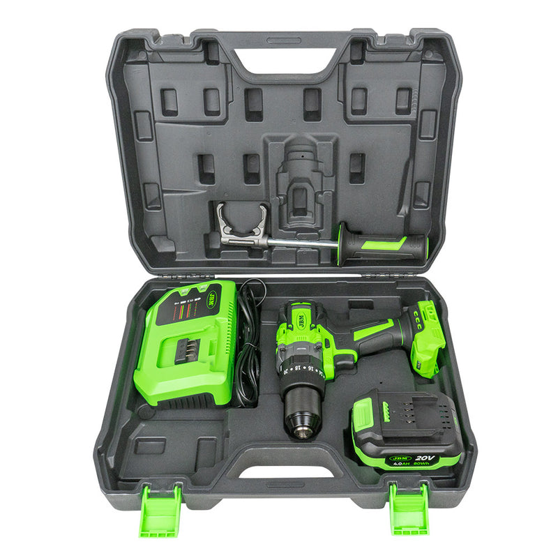 TALADRO PERCUTOR 2 VELOCIDADES A BATERÍA CON MALETÍN - 60047C