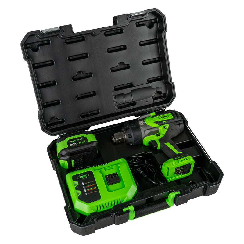 PISTOLA DE IMPACTO BRUSHLESS A BATERÍA 1" 2300NM CON MALETÍN - 60050C