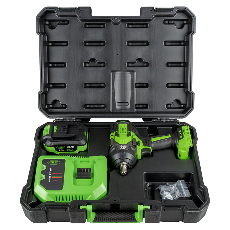 PISTOLA DE IMPACTO BRUSHLESS A BATERÍA 1/2" 1000NM CON MALETÍN -60051C