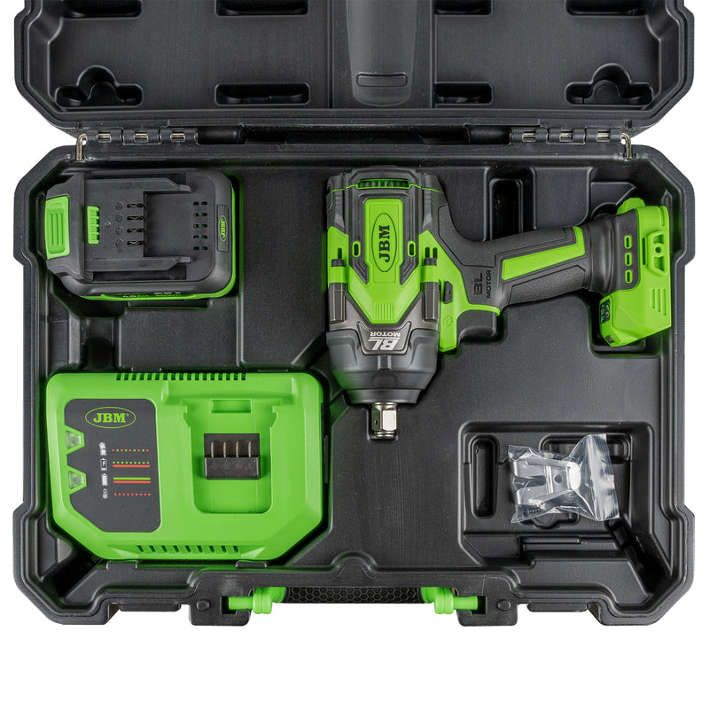 PISTOLA DE IMPACTO BRUSHLESS A BATERÍA 1/2" 1000NM CON MALETÍN -60051C