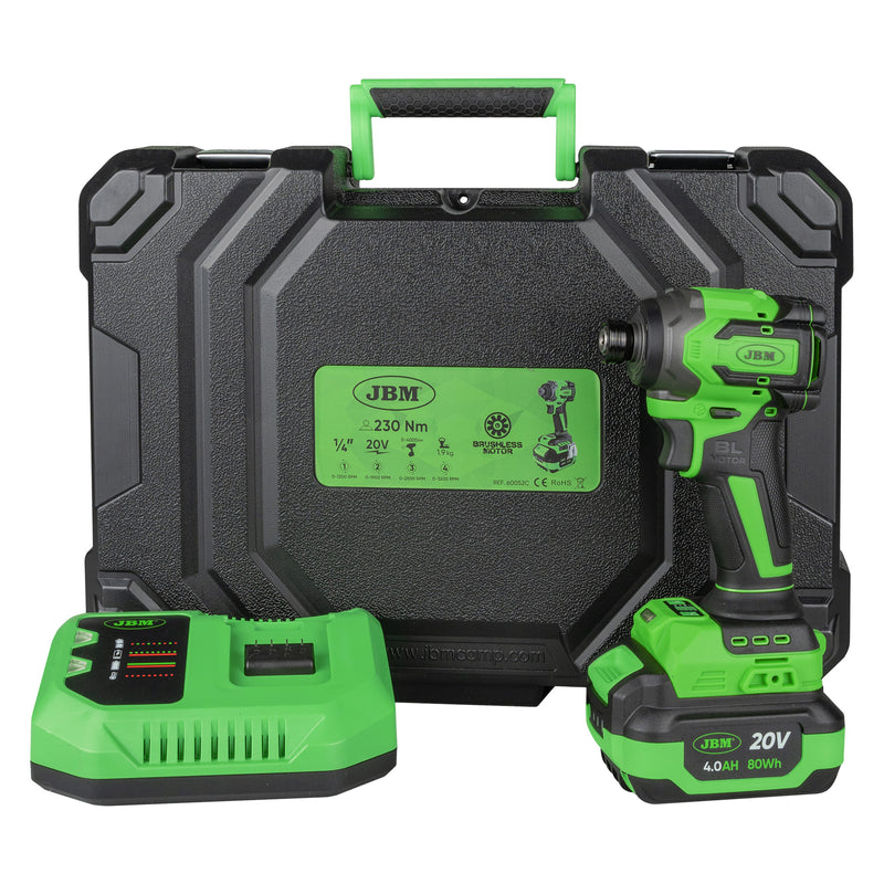 ATORNILLADOR A BATERÍA 1/4" 230NM CON MALETÍN - 60052C