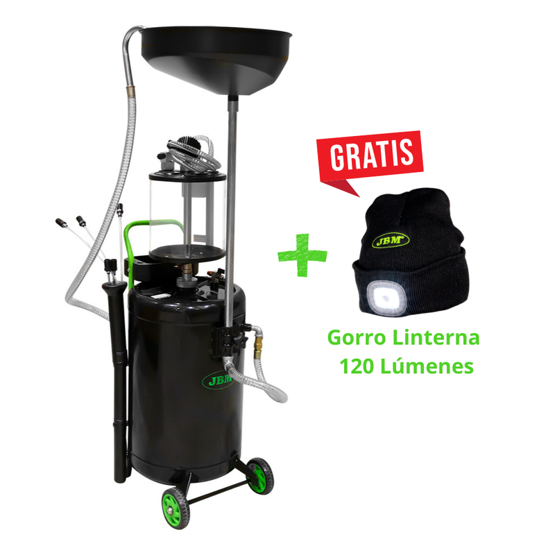 Coletor de óleo de 90 litros com sistema de aspiração - 53874