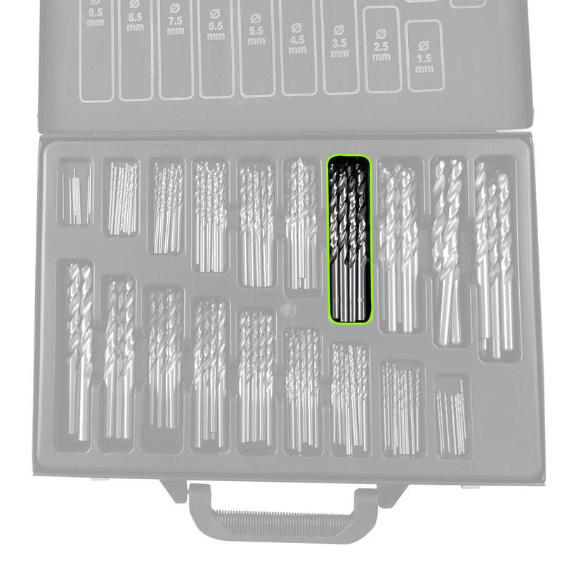 ESTUCHE DE BROCAS HELICOIDALES 1-10MM HSS 4341 - 53852