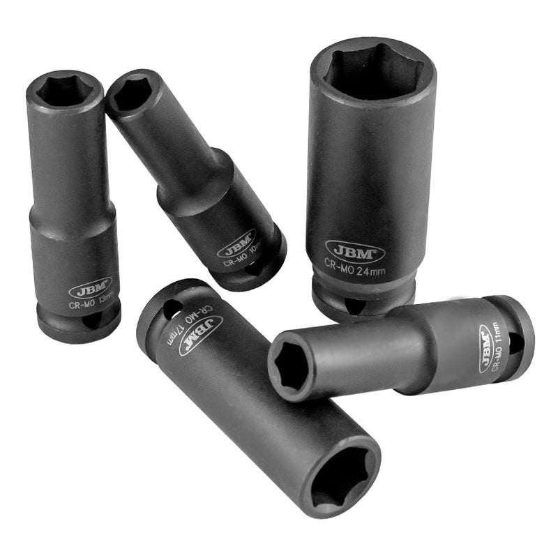 SET DE 11 VASOS DE IMPACTO HEXAGONAL DE 1/2" - 52342