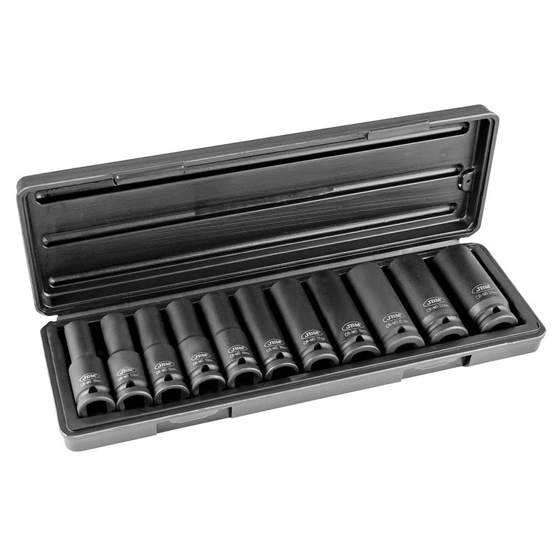 SET DE 11 VASOS DE IMPACTO HEXAGONAL DE 1/2" - 52342