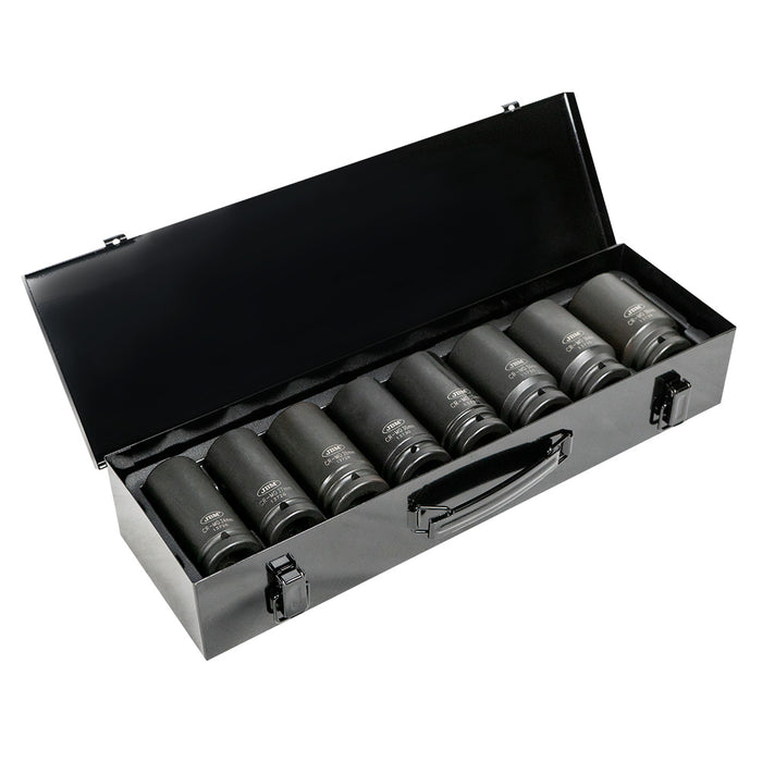 SET DE 8 VASOS DE IMPACTO LARGOS HEXAGONALES DE 3/4"- 53470
