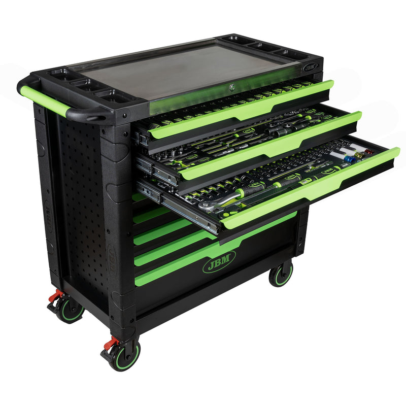 CARRO DE HERRAMIENTAS XL CON 8 CAJONES -ARMADO (468 PIEZAS) - 54688