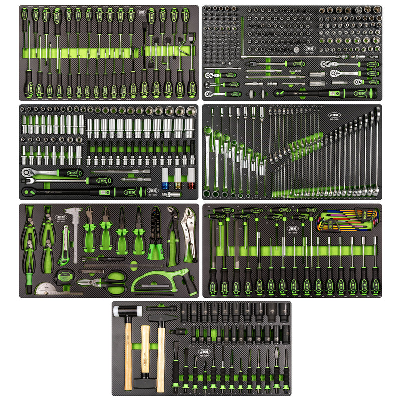 CARRO DE HERRAMIENTAS XL CON 8 CAJONES -ARMADO (468 PIEZAS) - 54688