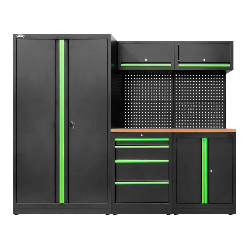 SERIE579 - CONJUNTO DE MUEBLES MODULARES (13PCS) - SET CON ARMARIO DE DOS PUERTAS