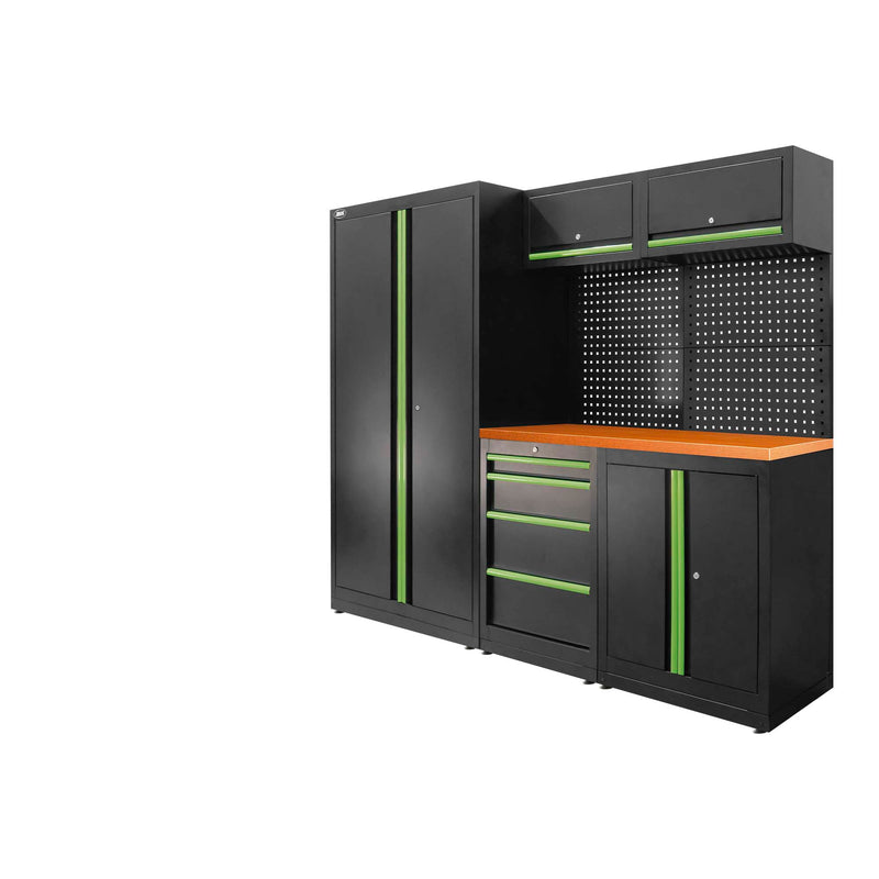 SERIE579 - CONJUNTO DE MUEBLES MODULARES (13PCS) - SET CON ARMARIO DE DOS PUERTAS