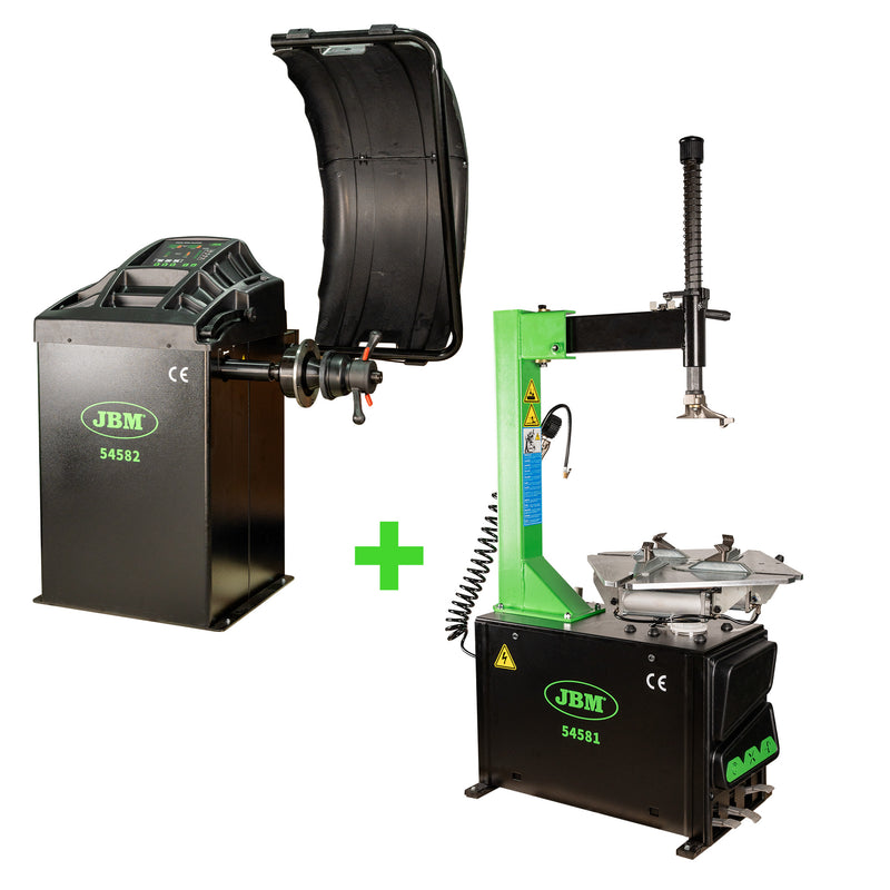 54581 DESMONTADORA DE NEUMÁTICOS SEMIAUTOMÁTICA + 54582 EQUILIBRADORA DE RUEDAS DIGITAL - SERIE583